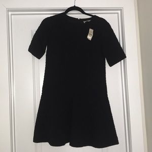 Ann Taylor loft textured black dress